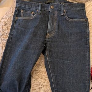 Uniqlo Kaihara Selvedge Men's Dark Blue Slim Jeans